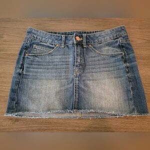 Classic Blue Denim Mini Skirt